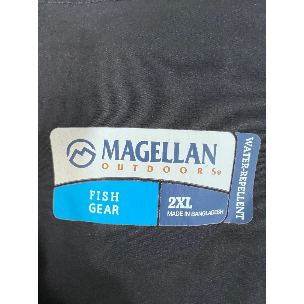 Magellan Outdoors Fish Gear Mens 2XL Black Convertible Zip Off Cargo Pants